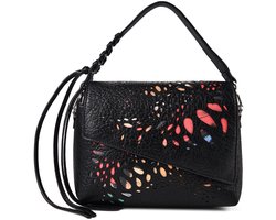 Desigual schoudertas Notus Print Phuket Shoulder Bag Black zwart
