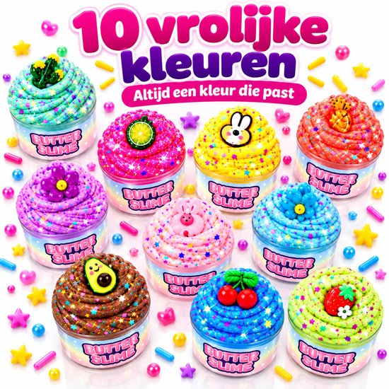 Twenty4seven® Slijm Set met 10 Cupcakes - 70ML - Cupcake Maken Pakket - Slime Kit Knutselset & Knutselpakket - Knutselen voor Meisjes en Jongens vanaf 5 Jaar - Sinterklaas Cadeau en Kerstcadeau — cadeau in Hobby - foto 3