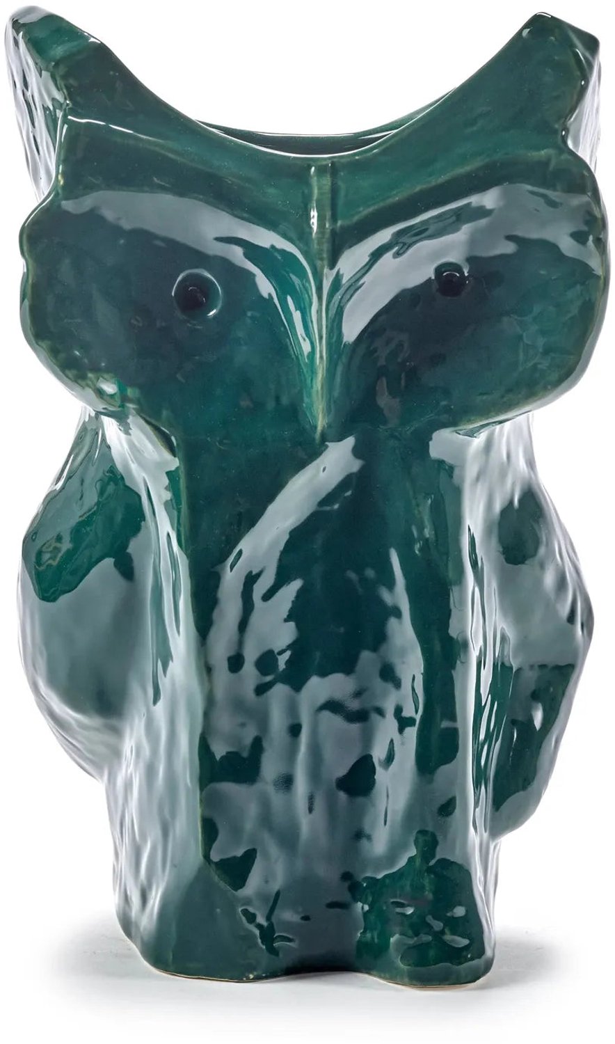 Serax Marni - Uil Vaas Donkergroen L D19.5cm H30cm After Midnight