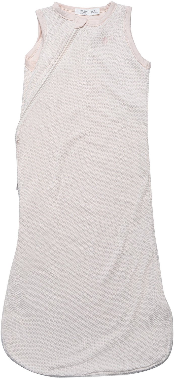 Snoozebaby Slaapzak Baby 70 cm (0-6 mnd) - TOG 1.0 - 100% biologisch katoen - Peach Blush