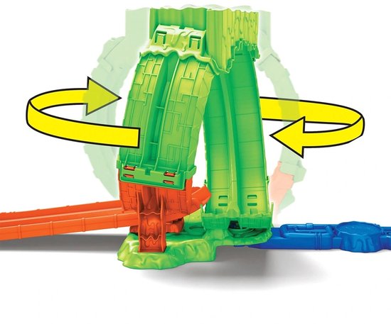 Hot Wheels Monstertrucks Gemuteerde Chaos Loopinguitdaging - Met Slime — afbeelding 2