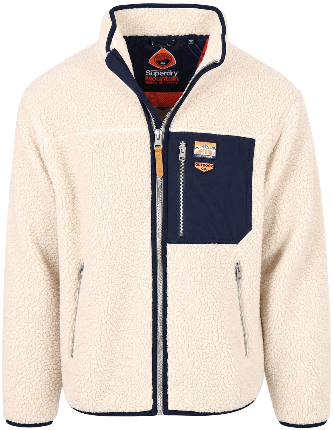 Superdry Jack Vintage Retro Fleece Off – Heren Olijf