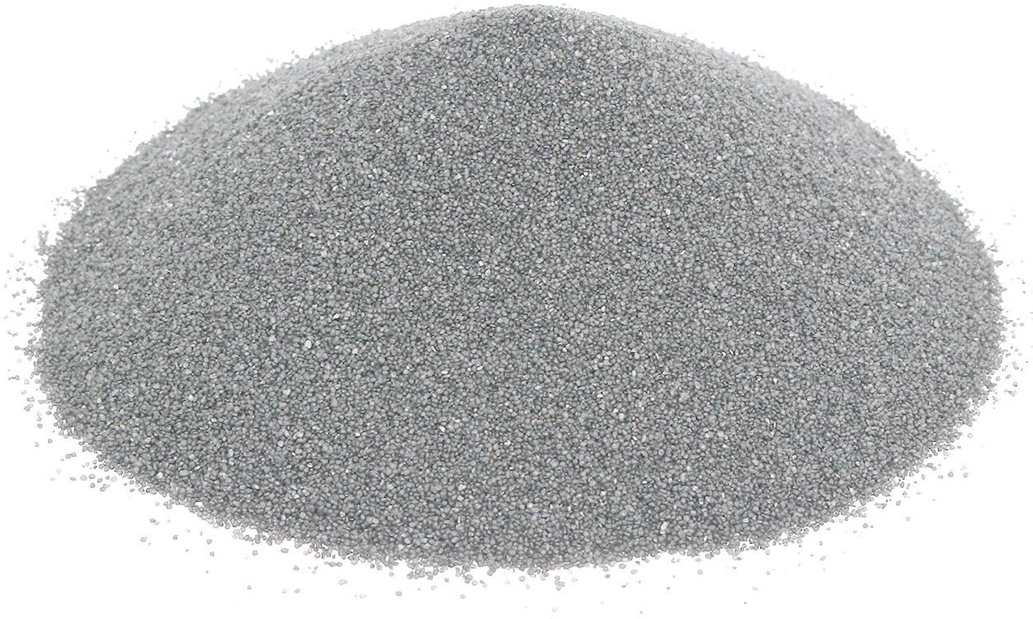 Gekleurd zand 0,5 mm zilver 2 kg