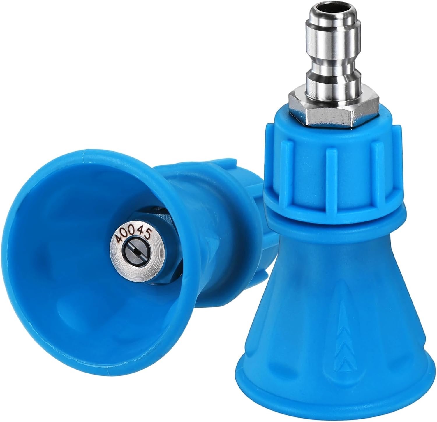 Hogedrukreiniger mondstuk 40 graden - 2-pack - rubberen bescherming - ideaal voor nauwkeurige reiniging - Vemera