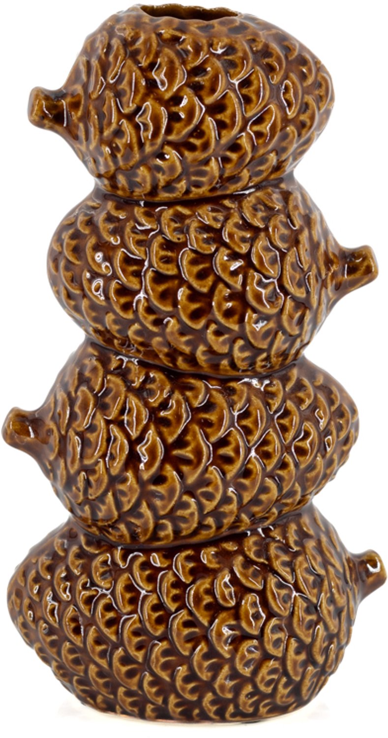 Aardewerk vaas Nopa bruin
