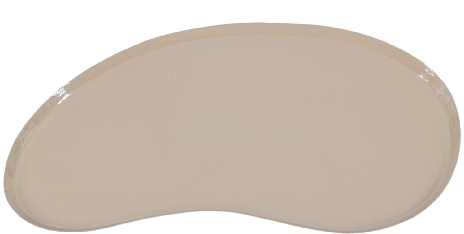 Metalen dienblad Kidney L glossy sand