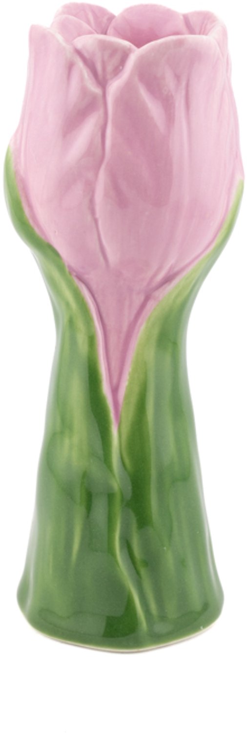 Aardewerk kaarsenstandaard tulip