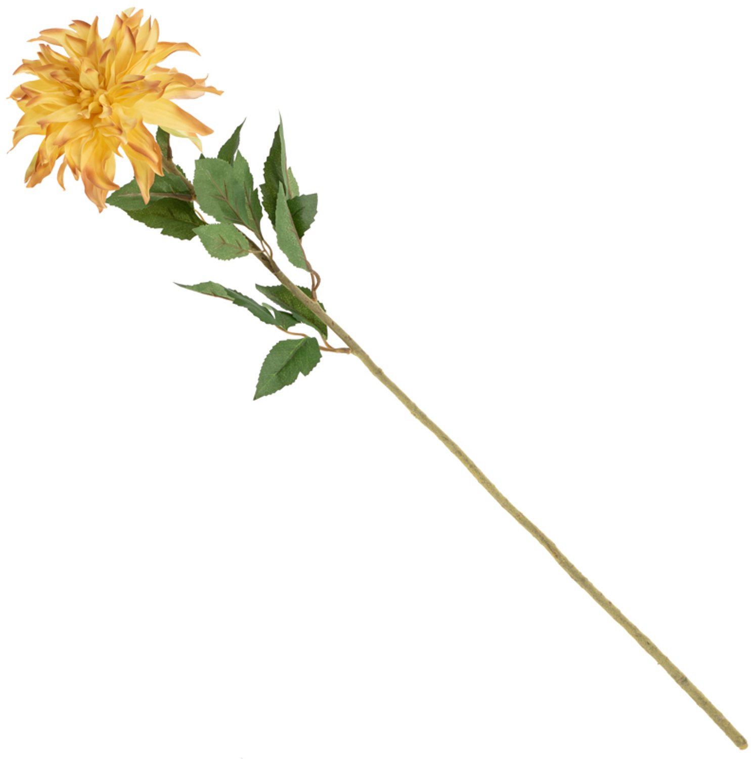 Kunstbloem chrysant 79cm geel