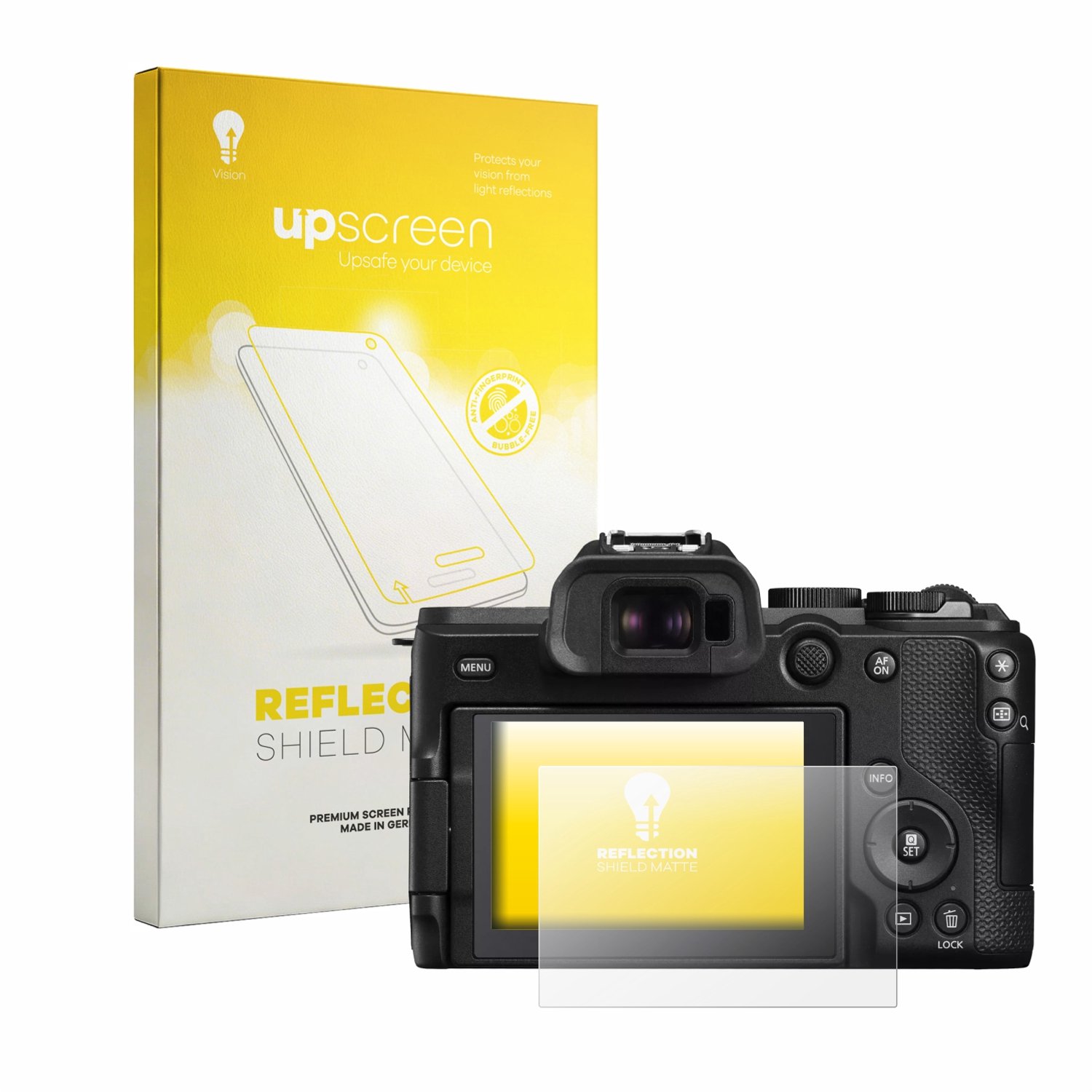upscreen - Screenprotector voor Canon EOS R8 Mark II - Folie Beschermfolie anti glare matte