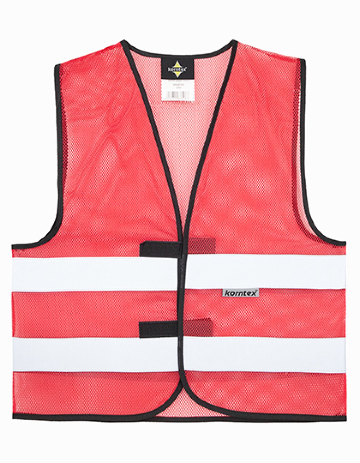 Korntex Hi-Vis Mesh Safety Vest Thessaloniki KX502 - Red - XXL