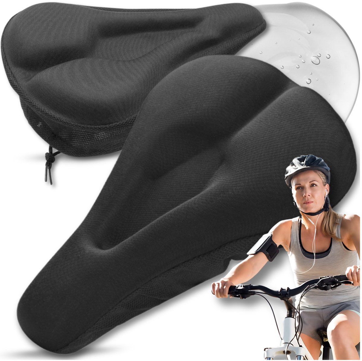 Merkloze Gel Fietszadelhoes - Comfortabel en Antislip