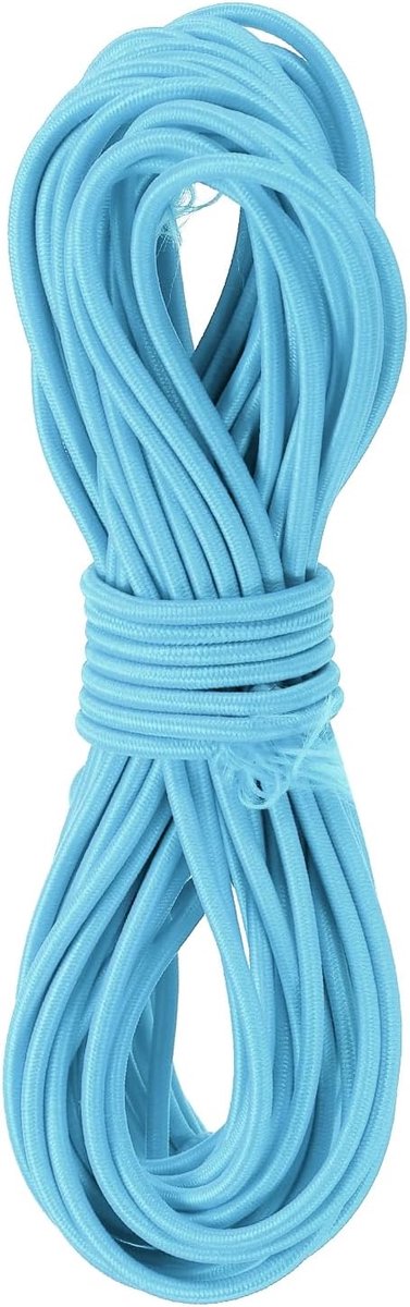 Elastisch koord stretch string zwaar touw 2,8 mm 11 meter lang rubberen touw [voor naaien, kamperen, doe-het-zelf ambacht, kralen kettingen maken, buiten] - lichtblauw