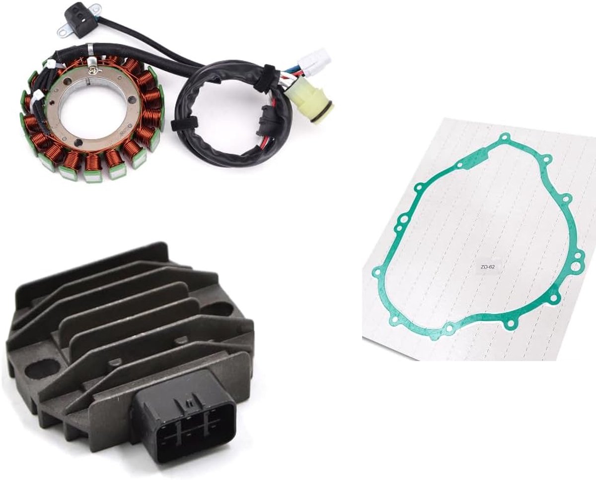 Stator Coil + Regulator Gelijkrichter + Pakking voor Yamaha YFM350 Kodiak Bruin Grizzly 350 2WD 4WD