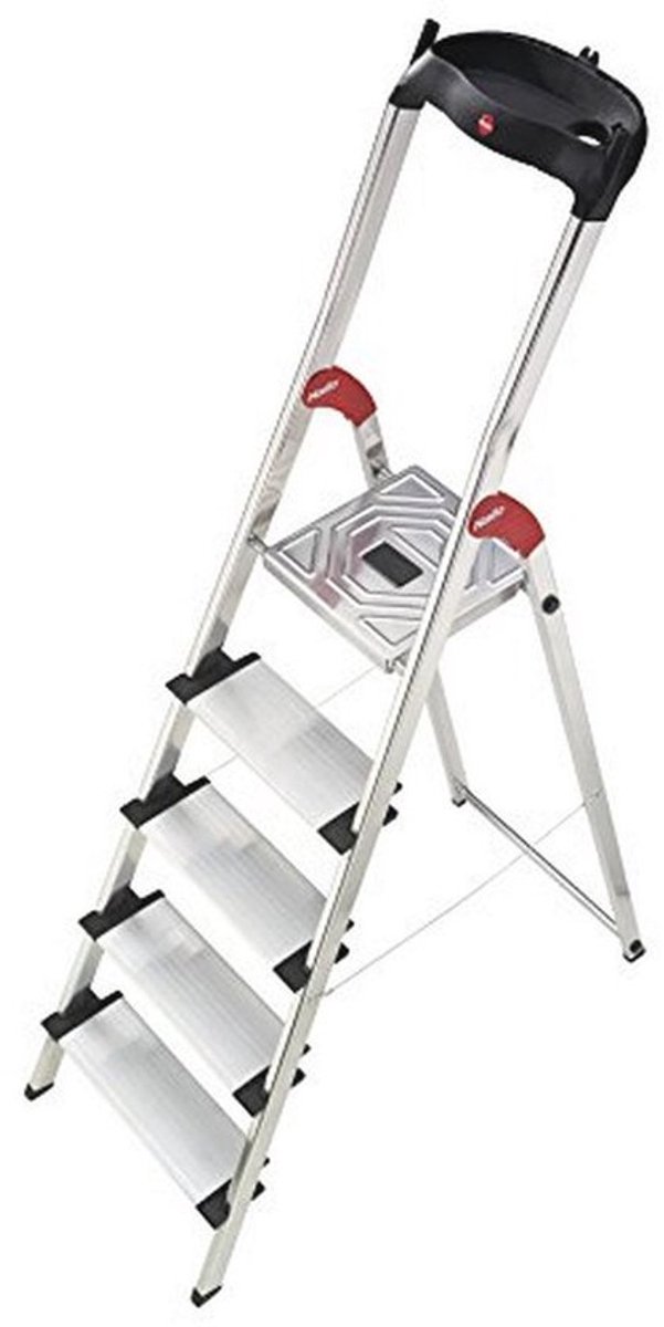 Aluminium trapladder - XXL-treden van 13 cm - Multifunctioneel dienblad