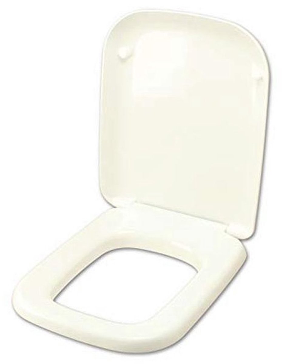 Witte wc-bril - Roestvrij staal