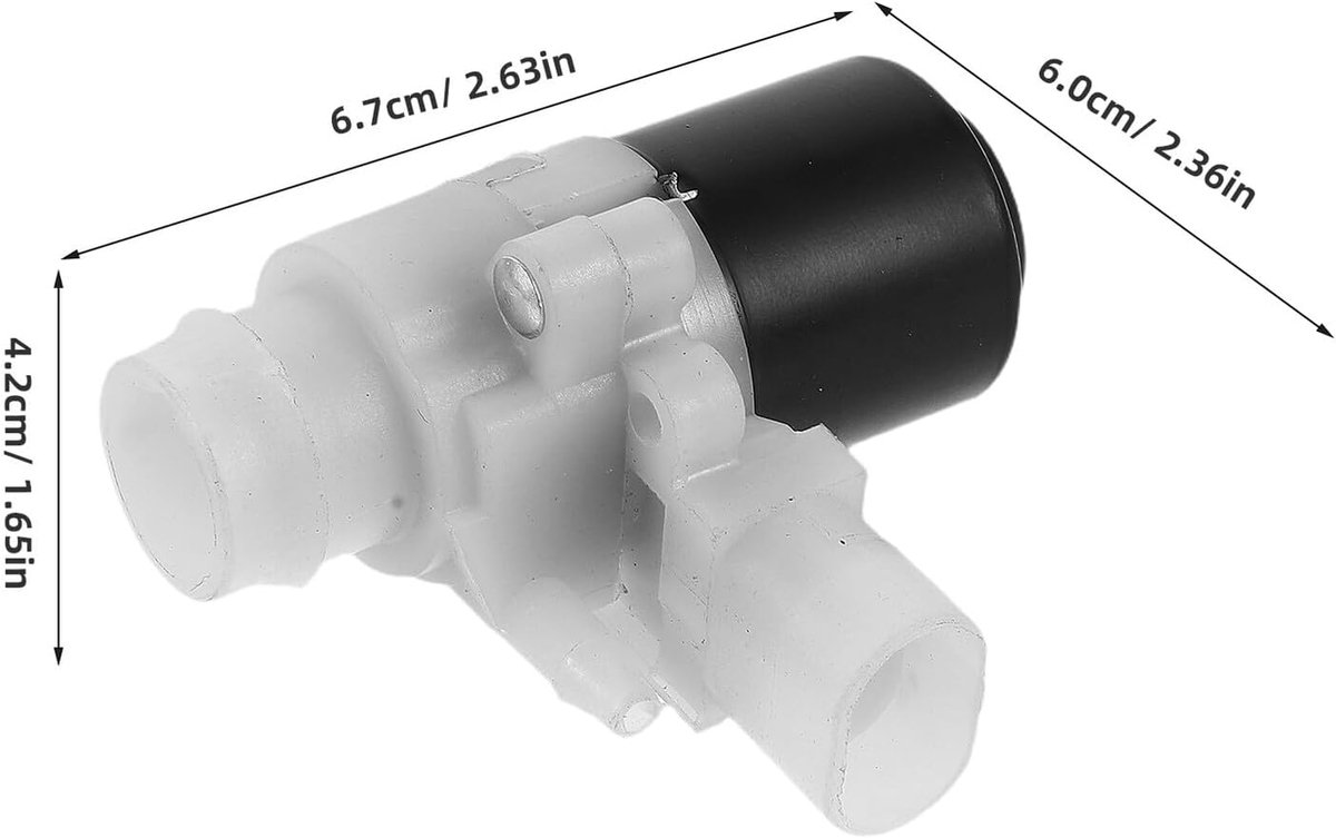2 Stuks Elektrische Mini Waterpomp voor Voorruitwisser Duurzame Ruitenwisserpomp met Waterdichte Behuizing Weerbestendige Auto Ruitensproeieraccessoires