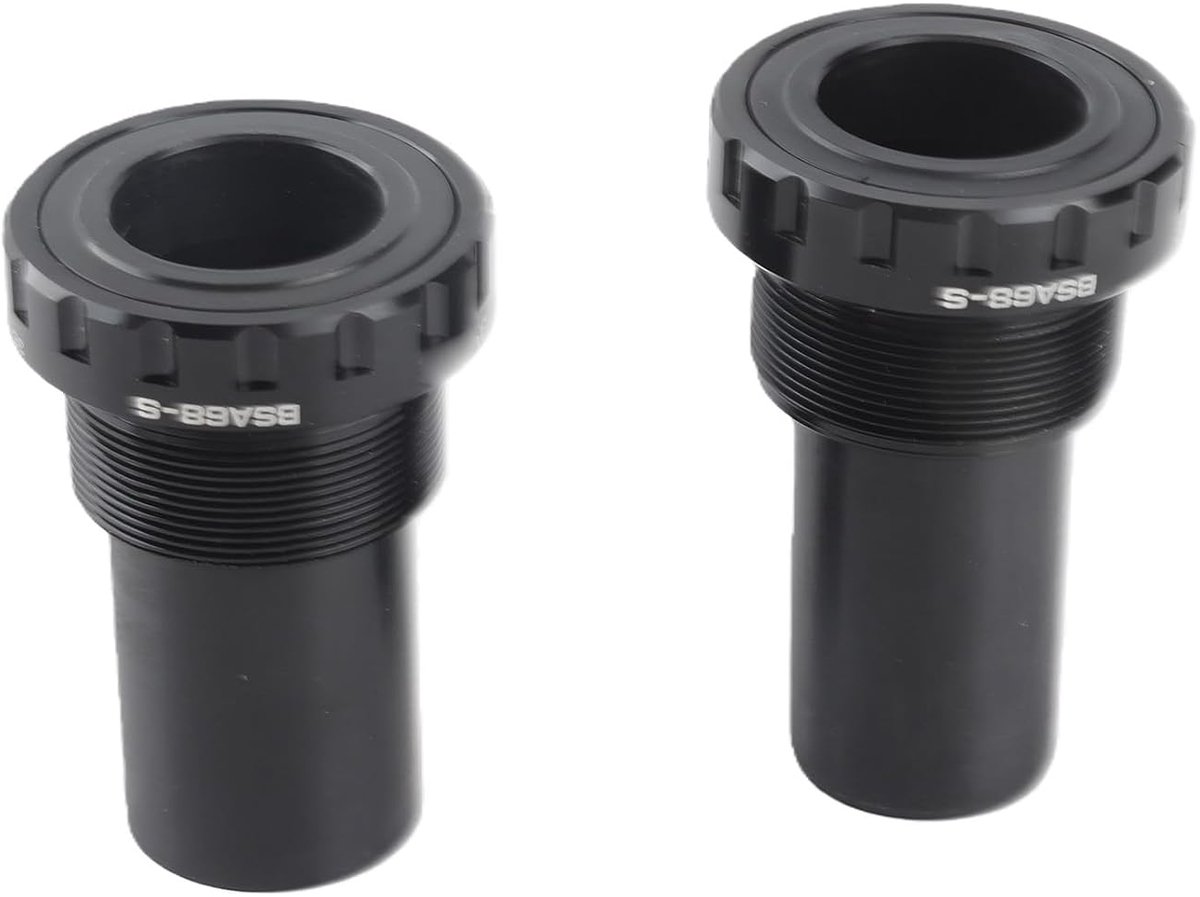 Fietstrapas, CNC-gefreesd 68-73 Mm (Zwart)