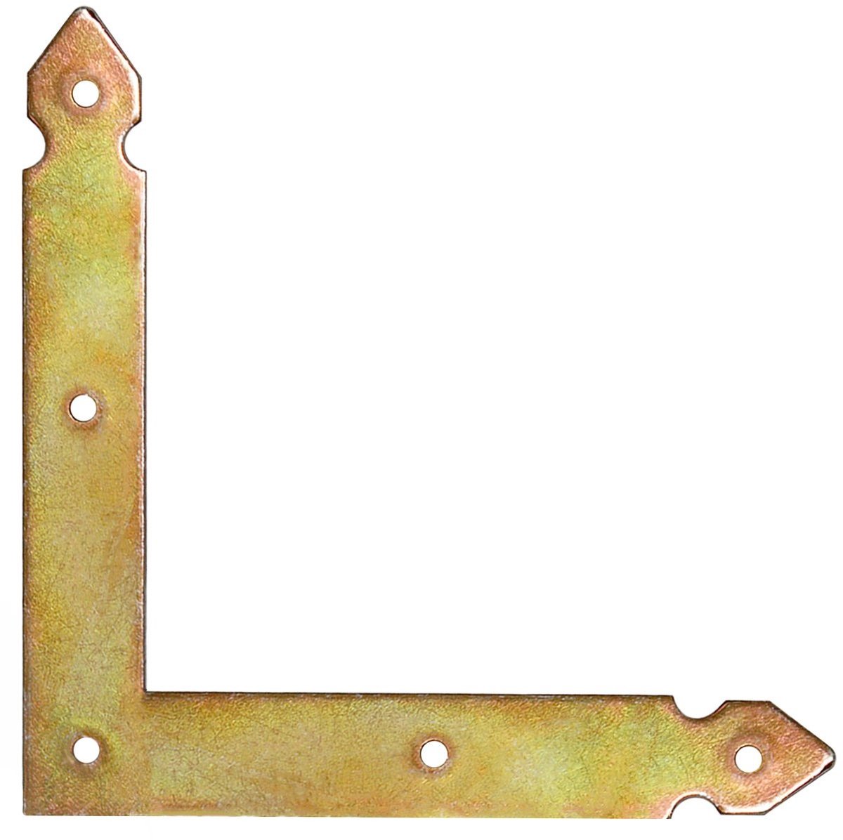 10 Hoekbouwhoeken Geel Verzinkt - 145x145x23 mm