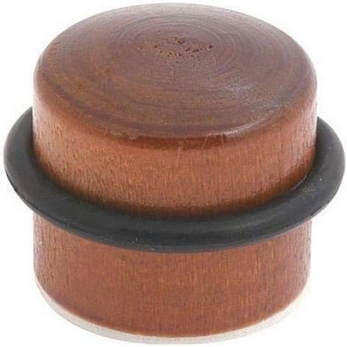 Ronde zelfklevende houten deurstop - Eikenkleur
