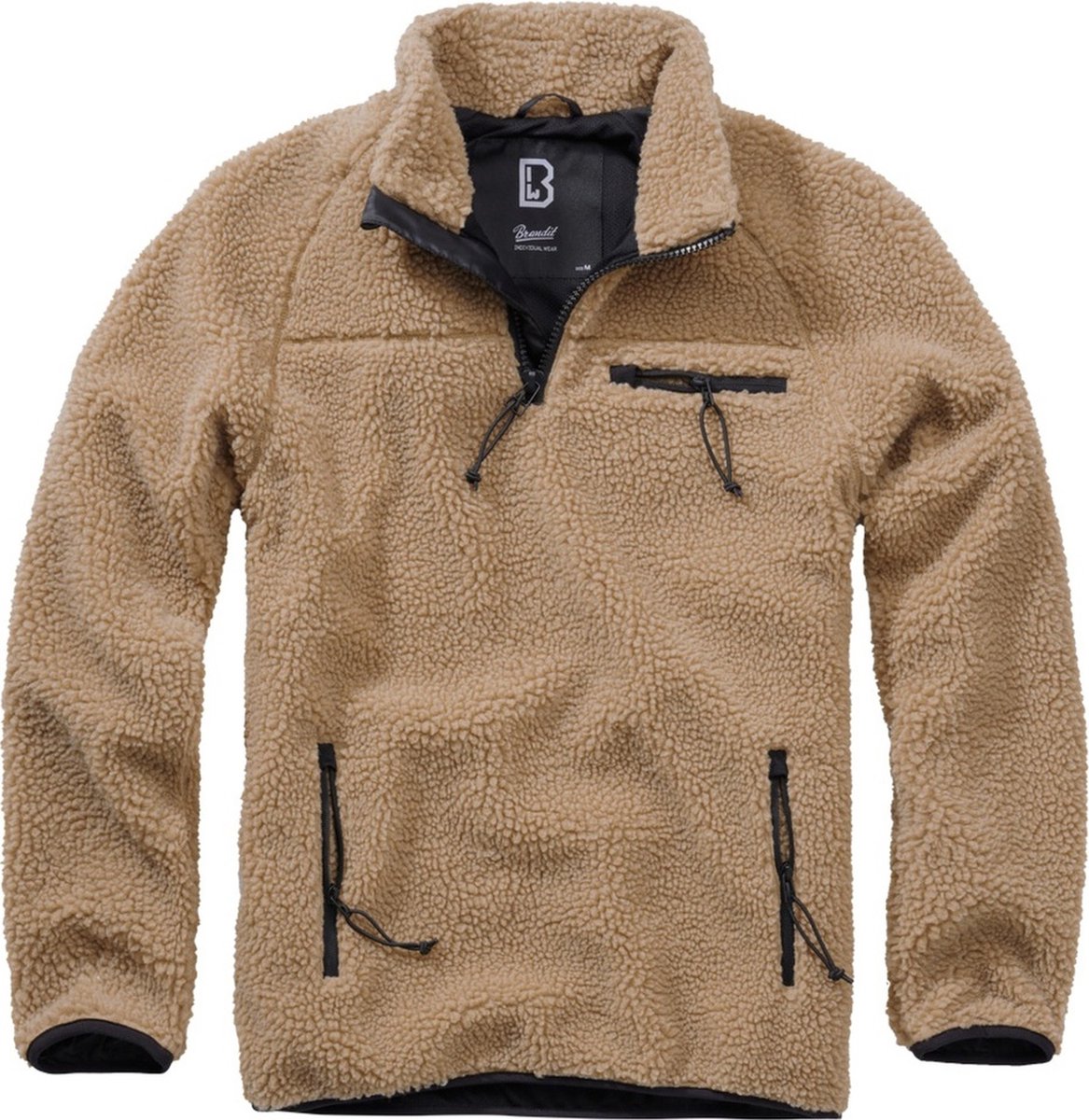 Brandit Teddyfleece Pullover M Beige