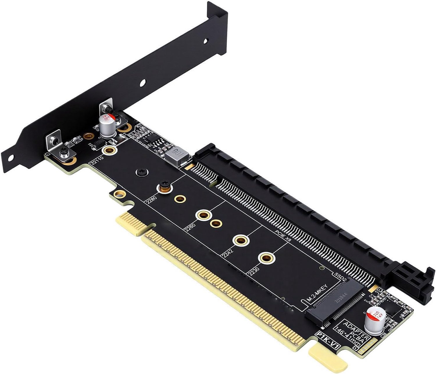PCIe Riser Kaart met Dubbele M.2 NVME Sleuven