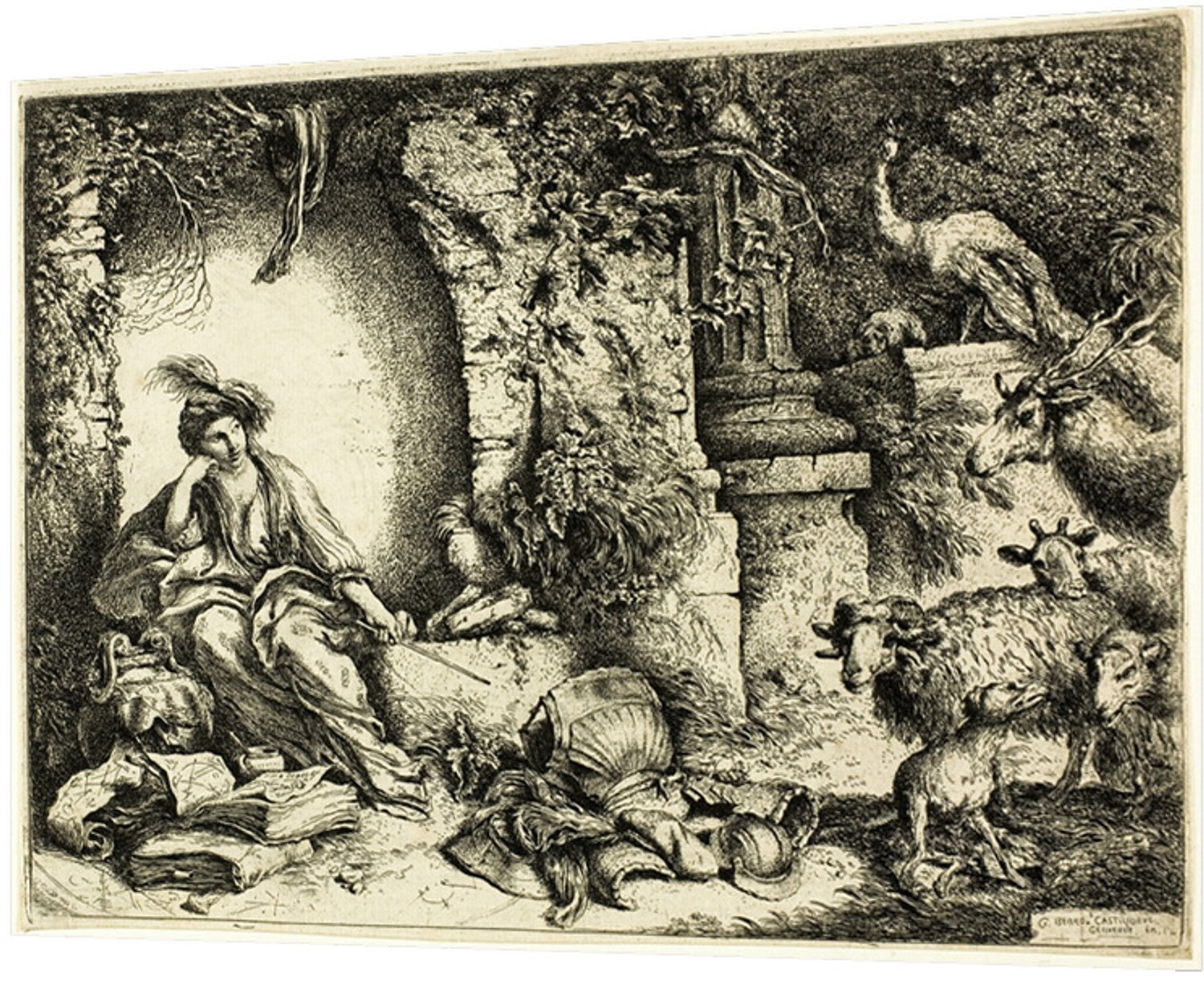 Printen.eu Poster - Circe with Companions of Ulysses Changed into Animals - 29.7 x 21 cm Multicolor