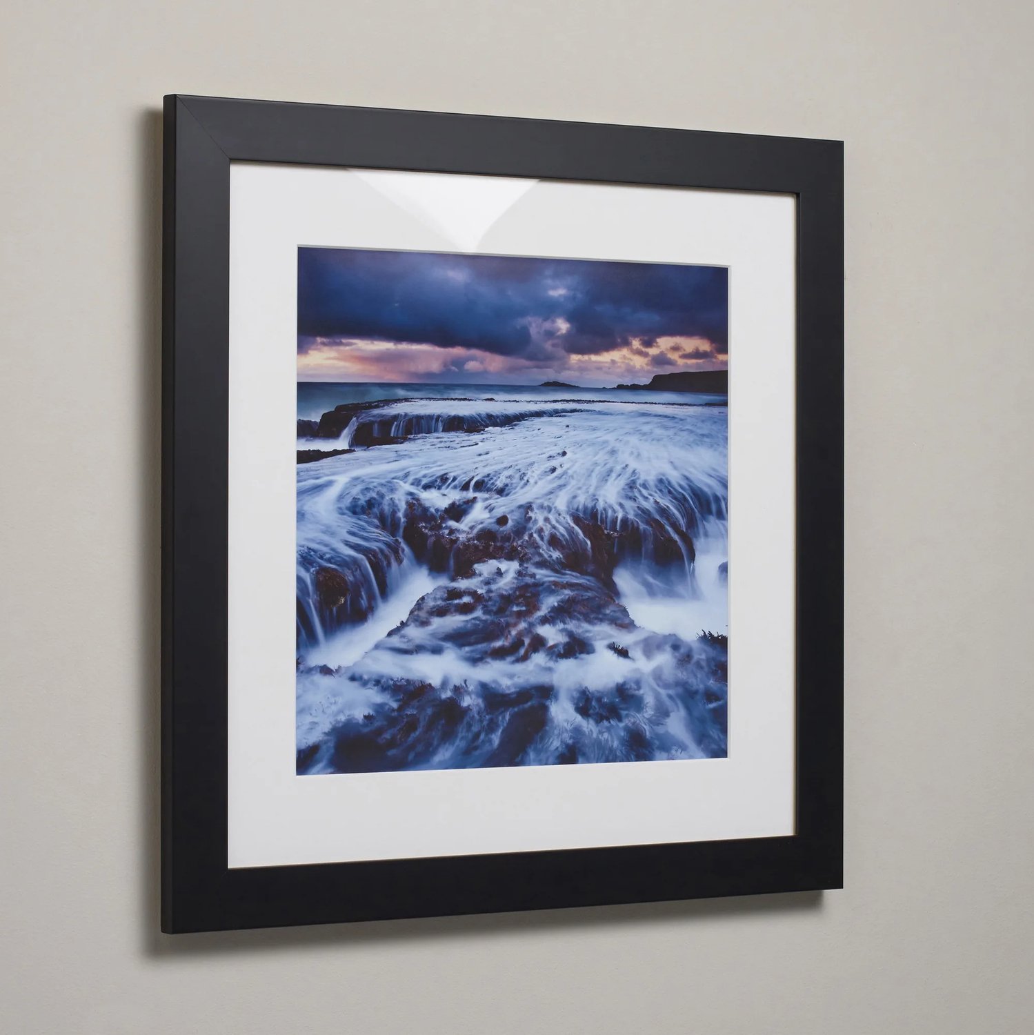 Printen.eu Instagram fotolijst 30 x 30 cm - Eigen foto - Zwarte lijst vierkant - Gepersonaliseerd
