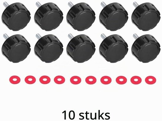 10 Stuks Visgrip Schroeven met Deksel, Schroefcapsules en Afdekkappen voor Hengel en Reel — afbeelding 2