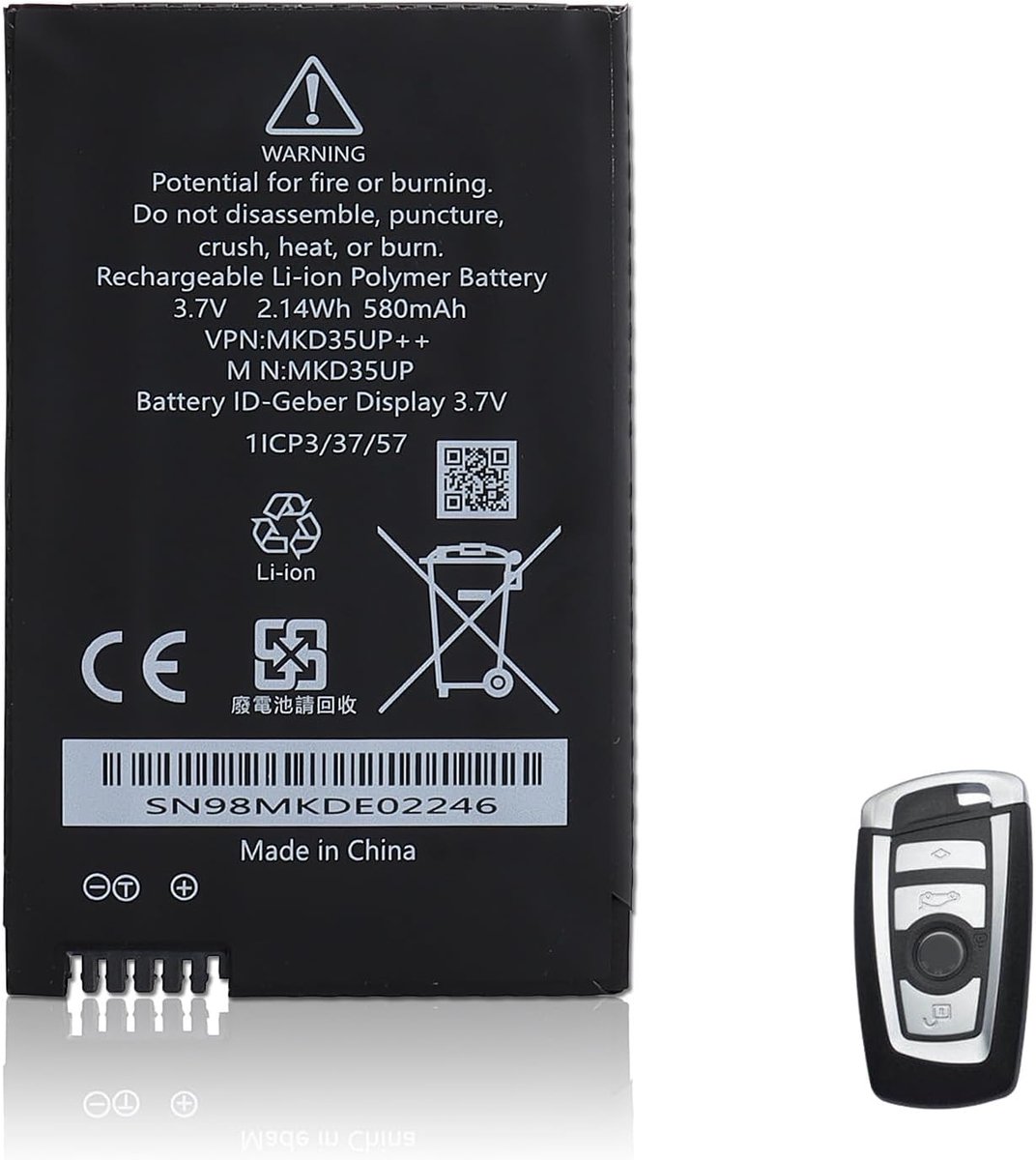 MKD35UP reserveaccu, compatibel met 5/6 Series GT 7 Series X3 X5 X6 5310le 730 740 745 760li, X3GT57 Series i8 LCD - ShopVlot