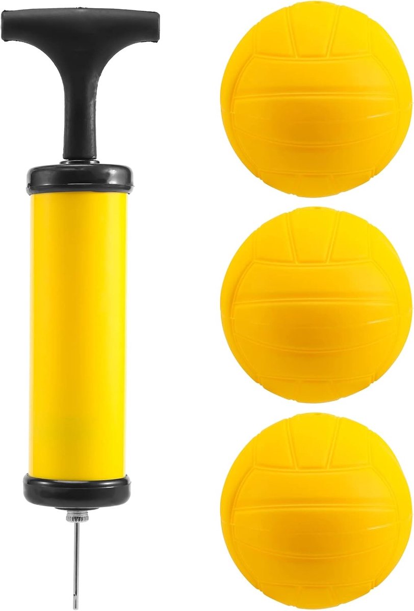 Roundnet 3 x Interchangeable Match Balls Mini Volleyball with Pump - ShopVlot