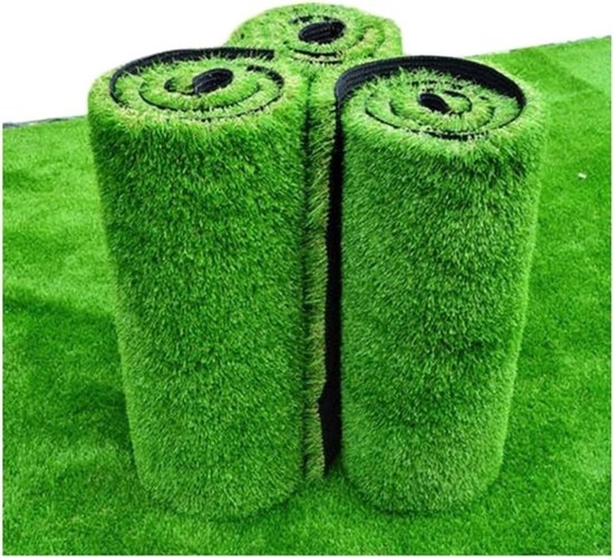 Kunstgrastapijt - Balkontapijt - Tuintdecoratie - Realistisch en dik - 3 x 4 meter - Groen