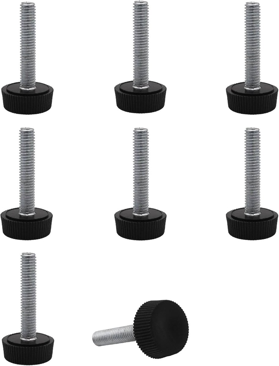 Meubelvoeten M6 x 30 mm - verstelbare ronde poten - stevige constructie - ideaal voor meubels - ShopVlot