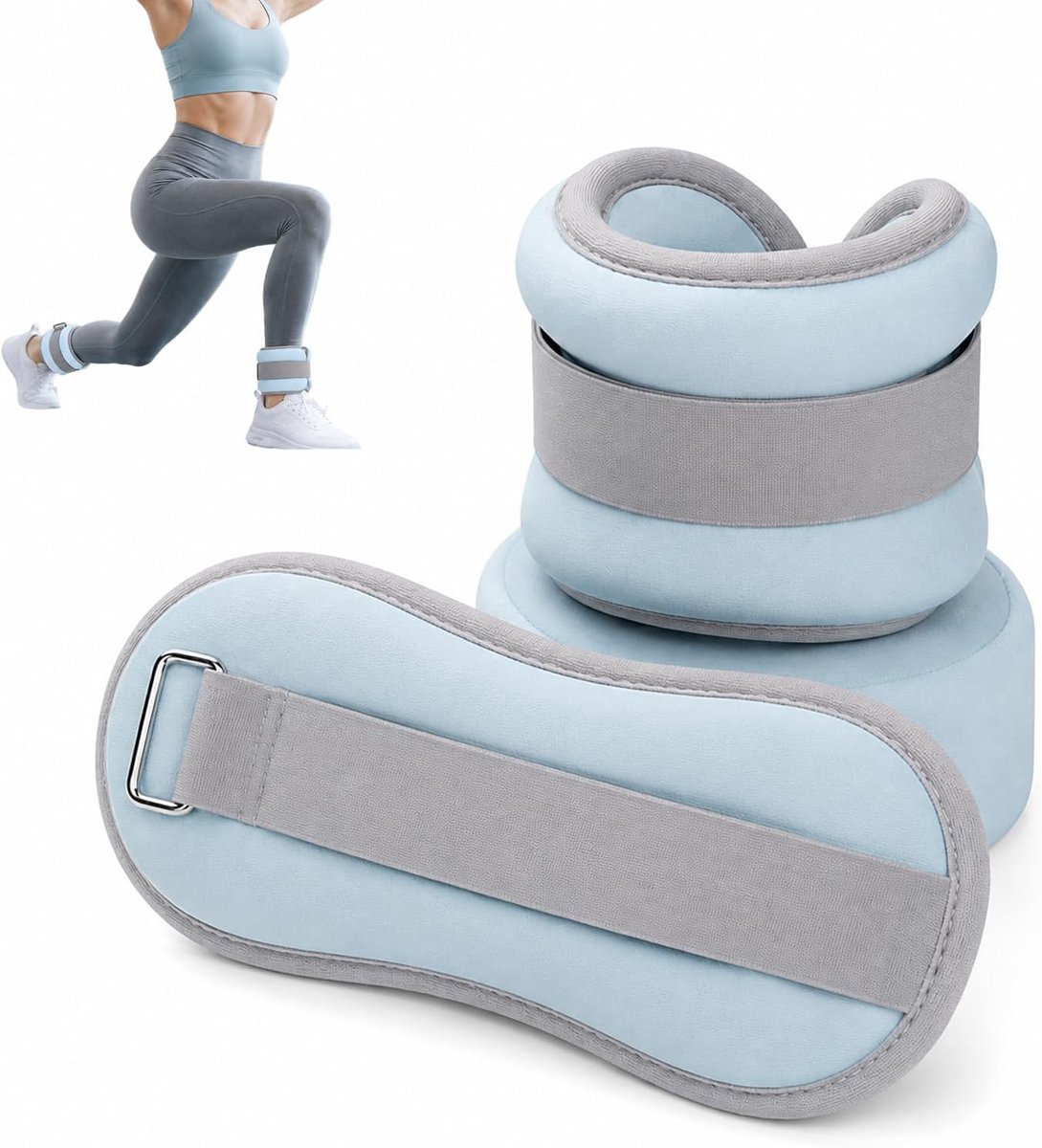 Gewicht cuffs 1,65 kg - verstelbaar - ergonomisch - ideaal voor dans en fitness - ShopVlot