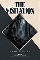 Boekomslag 'The Visitation' met griezelige figuren in een mistig bos bij maanlicht.