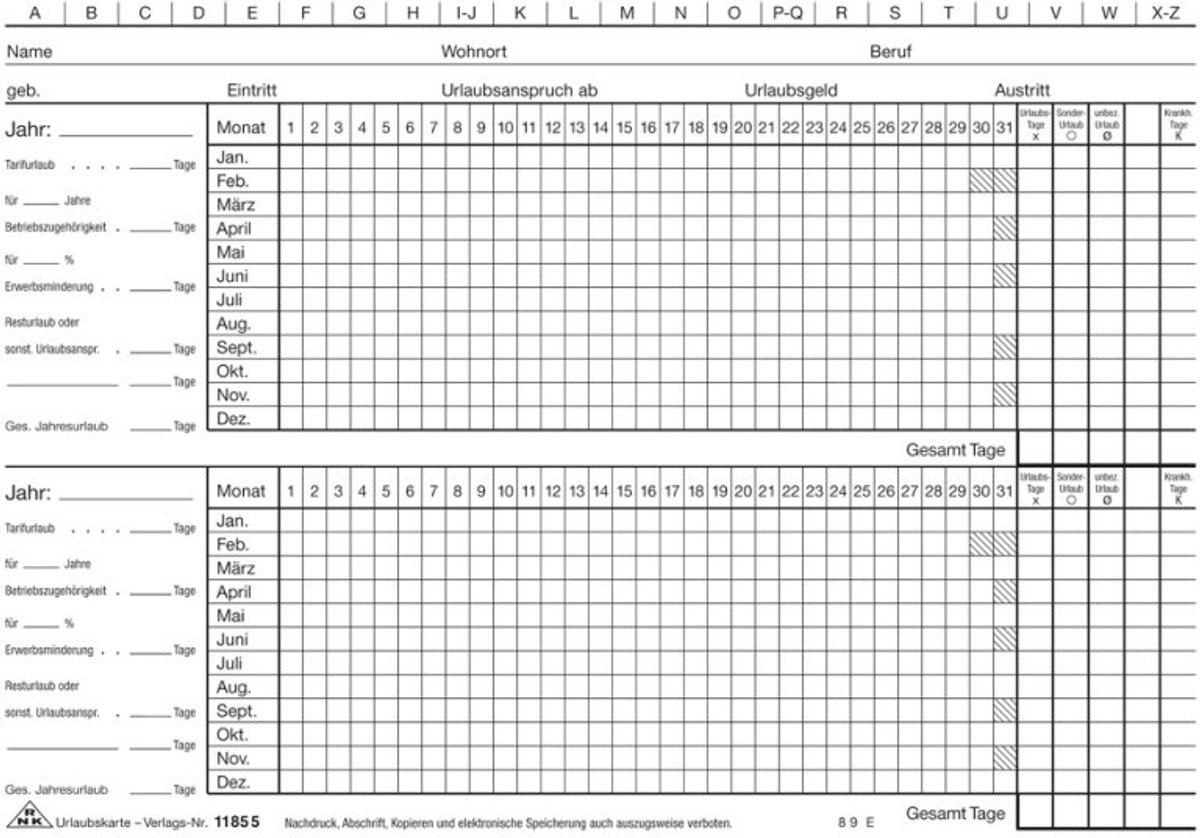 RNK Verlag vakantiekaarten, DIN A5 dwars, wit karton 190 g/m², 100 stuks