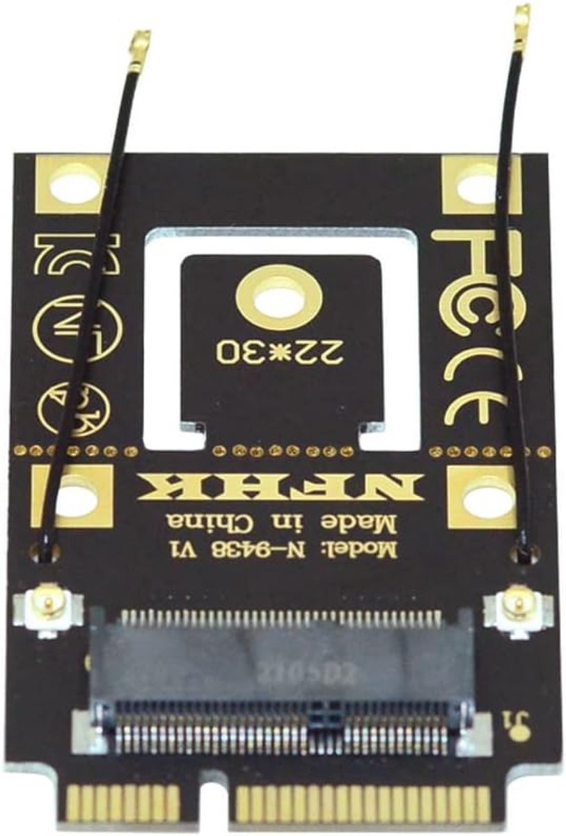 NGFF M.2 Key-A to Mini PCI-E PCI Express Converter Adapter for 9260 8265 7260 AC Card - ShopVlot