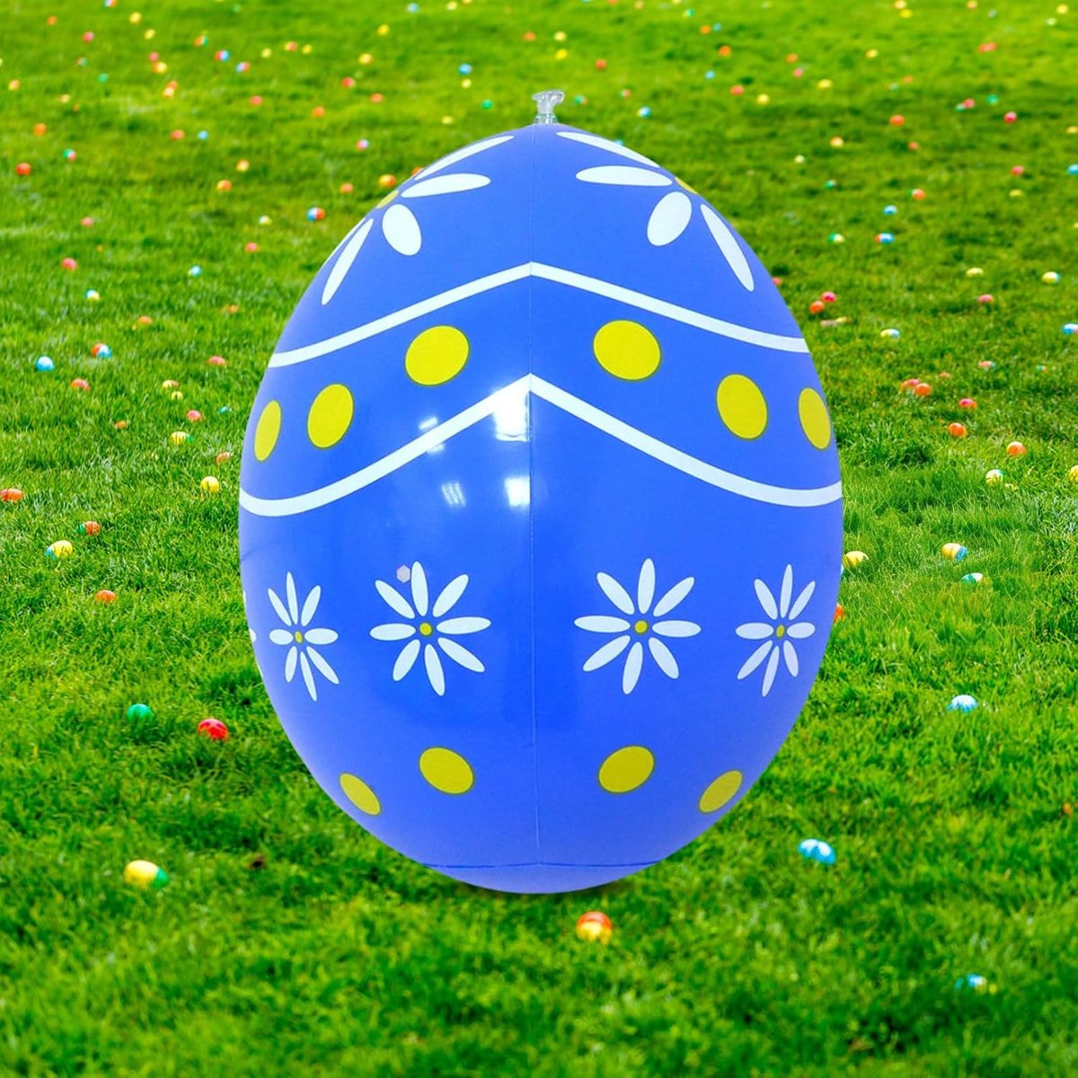 Inflatable Easter Eggs 16 Inch Inflatable Outdoor Cute Easter Decoration Inflatable Decoration for Easter Indoor - ShopVlot