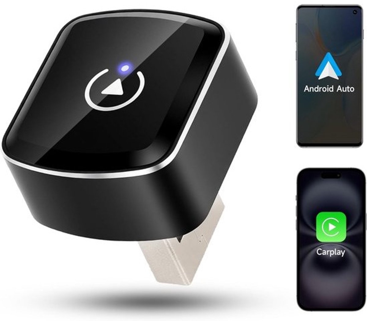 Draadloze adapter - voor CarPlay en Android Auto