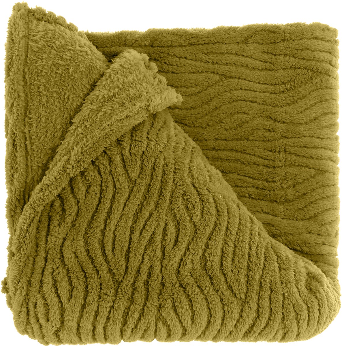 Unique Living Plaid Clio 150x200cm - Moss Green Groen