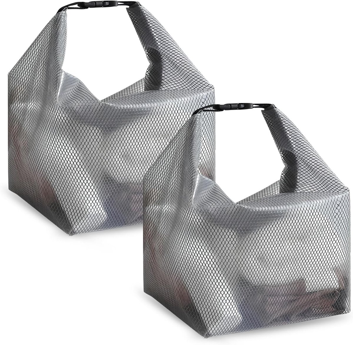 2 Waterproof Travel Toiletry Bag, Waterproof Mesh Bag with Snap Closure, Large Capacity for Cosmetics, Ideal for - ShopVlot