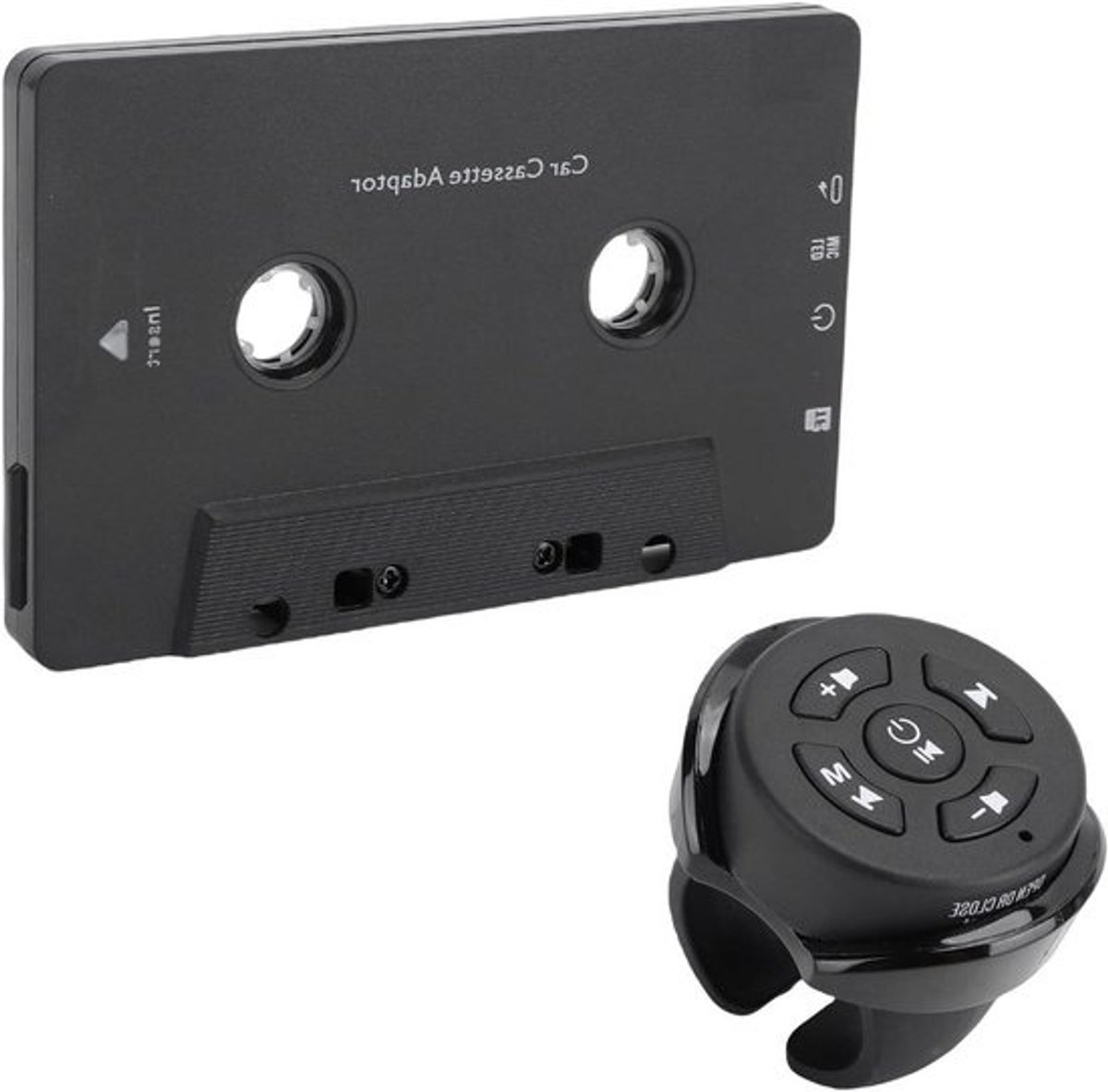 Bluetooth-cassetteadapter - Auto-muziekspeler - Muziek luisteren in de auto - Met afstandsbediening