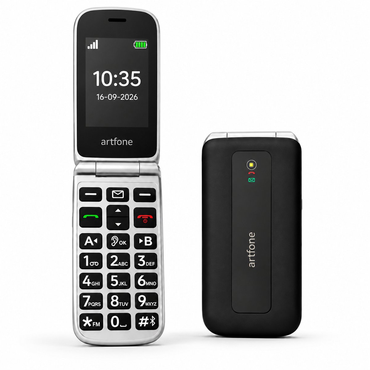 Artfone F30 Senioren Telefoon 4G - Grote Toetsen - SOS Noodknop - USB-C - GSM Dumbphone - Zwart