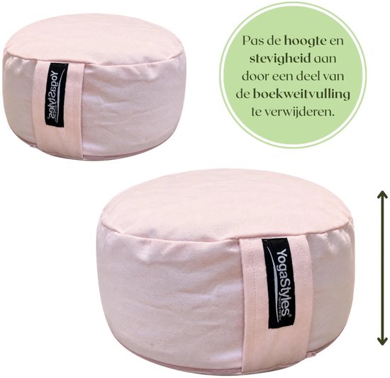 YogaStyles Meditatiekussen PRO-RONDO Roze van YogaStyles — afbeelding 2