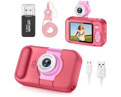 ARNSSIEN Kids Camera met 180°Draaibare Lens & 1080P HD,2,4" Groot Scherm - ShopVlot