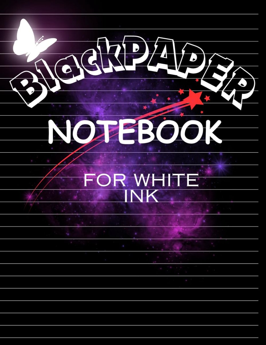 Black Paper Notebook For White Ink- Premium Quality, Versatile, and Elegant Journal for All Your Creative Endeavors - ShopVlot