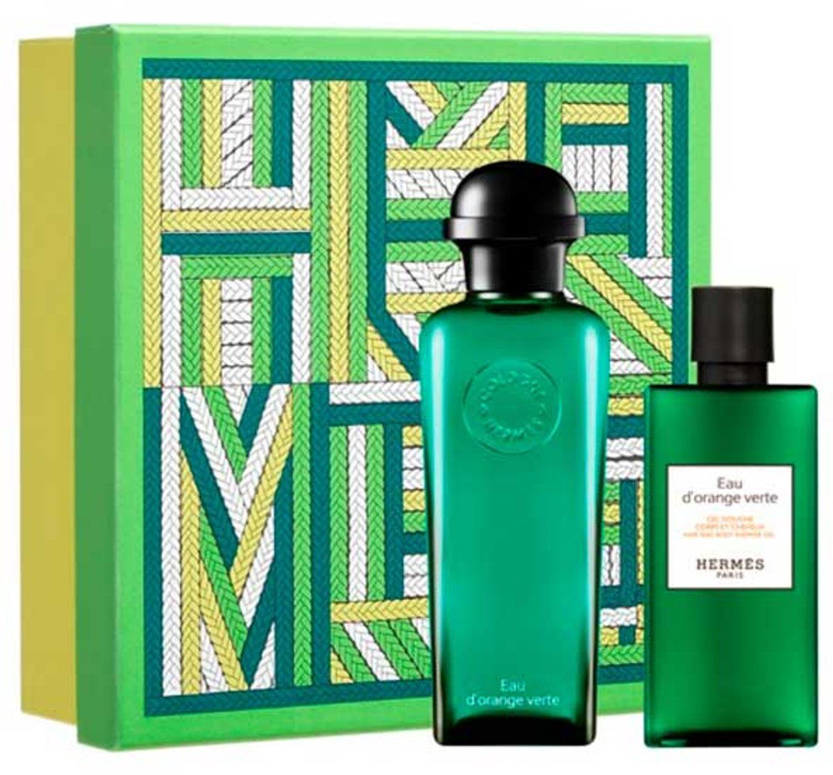 Hermès Hermes Paris Eau D'orange Verte Eau De Cologne 100ml Spray Gel De Baño 80ml