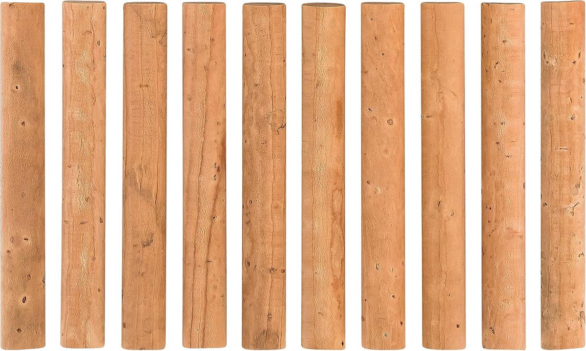 Cork sticks set 10 stuks 6 mm - natuurlijke kurk - voor aas en boilies - ideale balans en drijfvermogen - ShopVlot