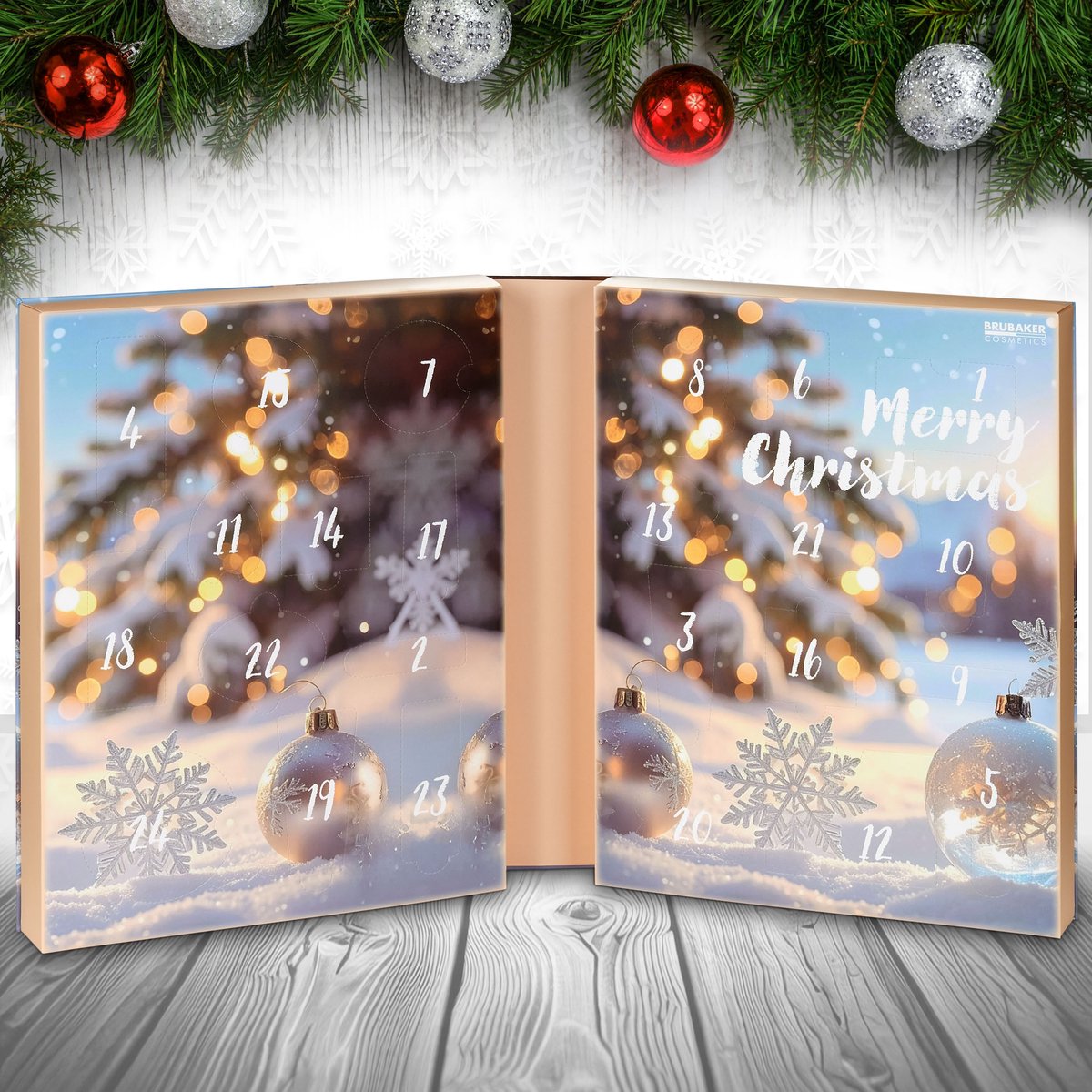BRUBAKER XXL Beauty Adventskalender 2026 - Boek Winter - 24 verrassingen – foto 3