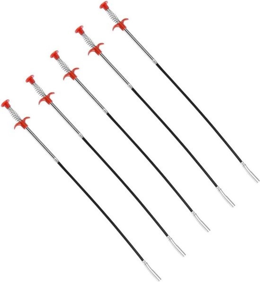 Klauwgrijper - Afvoerontstopper - Verstoppingen verwijderen - Flexibel vierklauwontwerp - 60 cm - Grijs