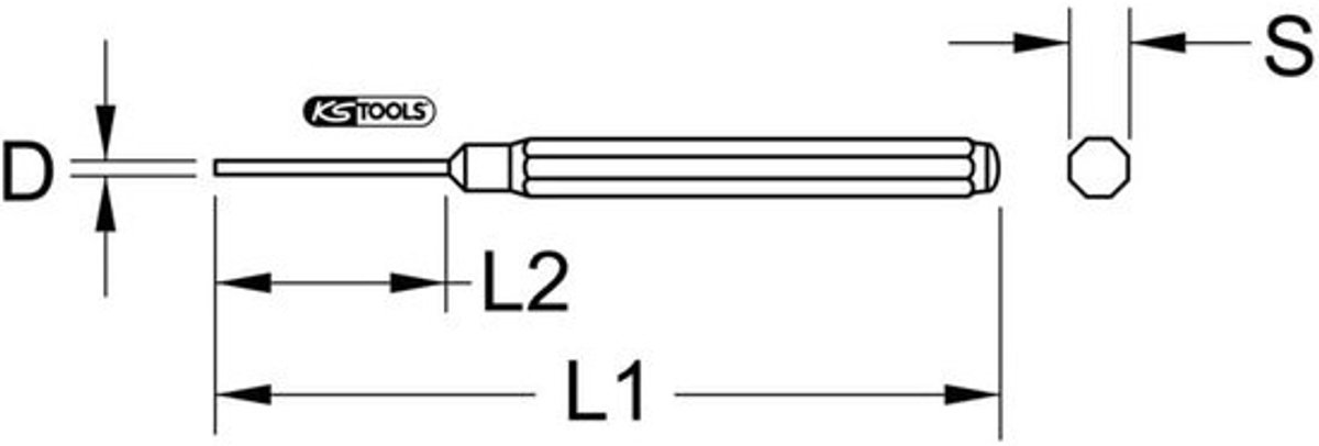 Lange pendrijver - Pendrijver - Voor metaalbewerking - Gehard werkvlak - 4mm doorsnede - Goudkleurig
